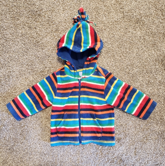 The Children's Place fleece hooded zip up jacket sz 12 months in great condition - Picture 1 of 3